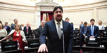 Maurice Closs juró este 28 de noviembre de 2019 como vice 1º del Senado de la Nación\u002E (Twitter)