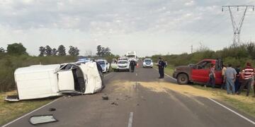 Accidente vial Concepción del Uruguay\nCrédito: 03442