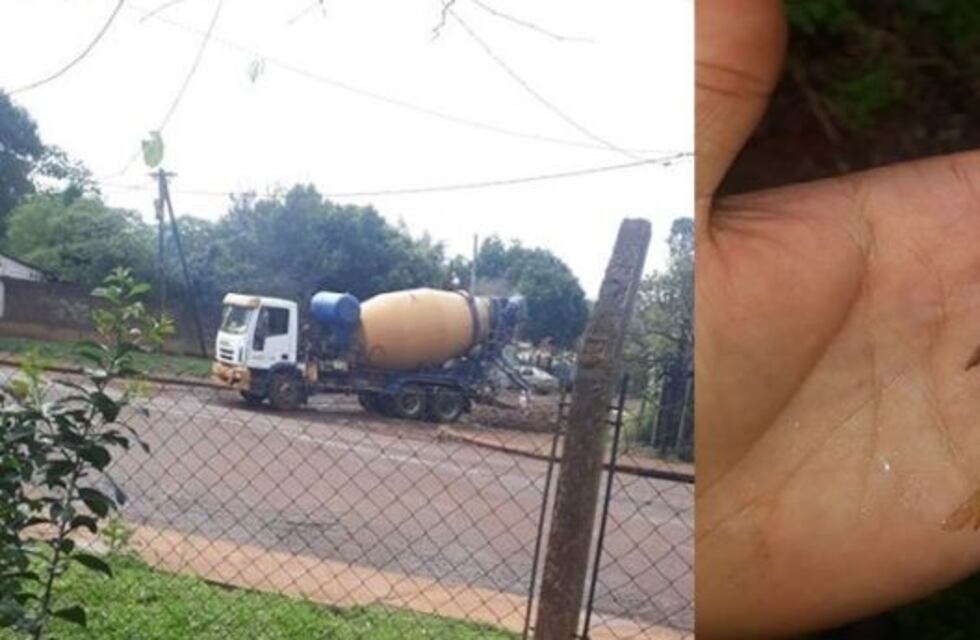 Denuncian que arrojaron cemento a un arroyo y provocaron la muerte de peces
