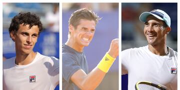 Juan Manuel Cerúndolo, Federico Coria y Facundo Bagnis buscarán un lugar en la final.