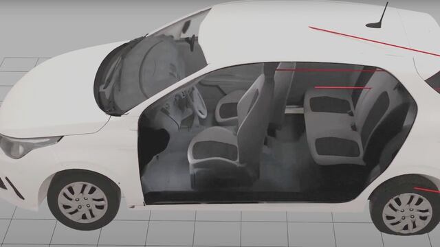 Reconstrucción del crimen de Blas Correas: la imagen muestra dónde impactaron las balas policiales.