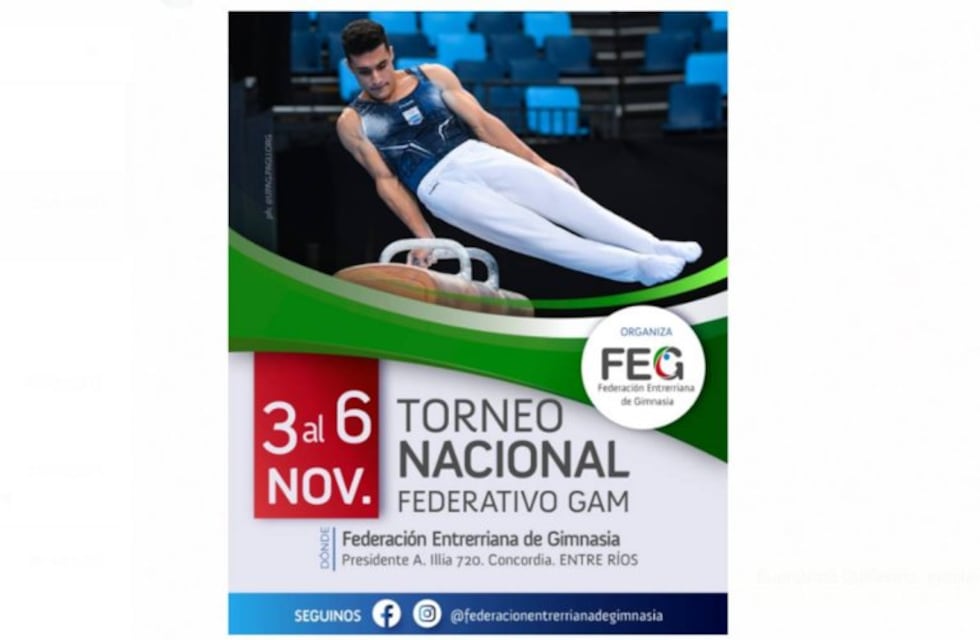 Gimnasia artística: se desarrolla el Torneo Nacional en Concordia