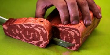 Bifes vegetales en 3D.