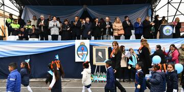 Jaldo participó de los festejos por el Día de la Bandera en Trancas.
