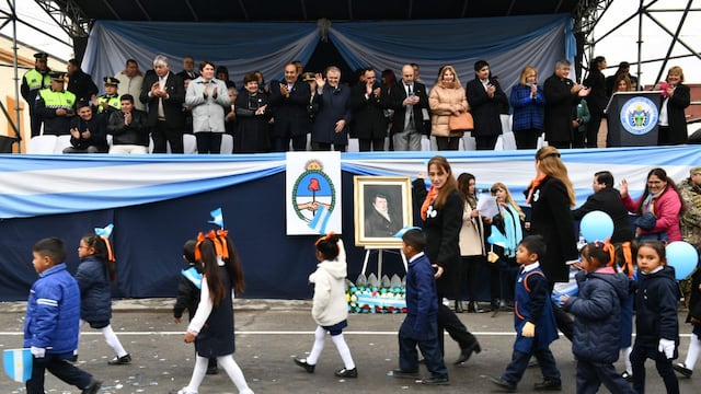 Jaldo participó de los festejos por el Día de la Bandera en Trancas.