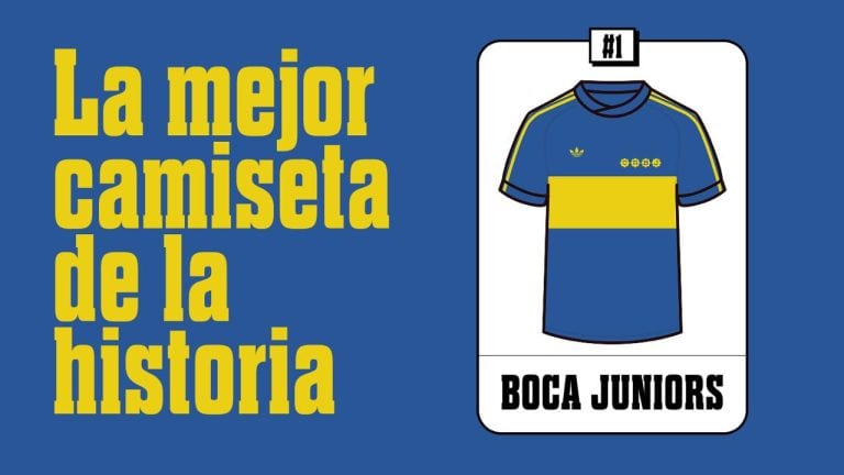 La remera de Maradona elegida como la más linda de la historia. (Gentileza)