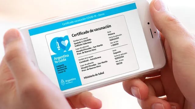 La app Mi Argentina permite obtener el certificado digital de vacunación.