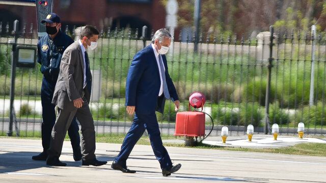 Alberto Fernández llegó a Casa Rosada en medio de las gestiones para reformar su Gabinete.