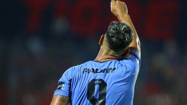 Lucas Passerini celebra su gol ante Tigre (Belgrano)