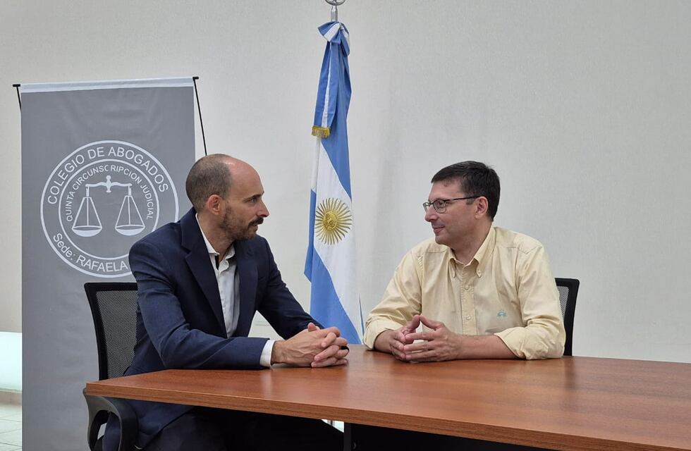 Lisandro Mársico se reunió con el titular del Colegio de Abogados de Rafaela