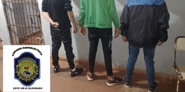Tres detenidos por vandalismo en Eldorado.