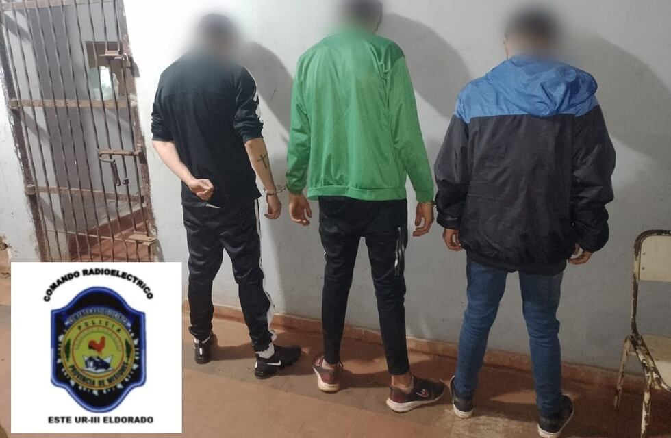 Tres detenidos por vandalismo en Eldorado