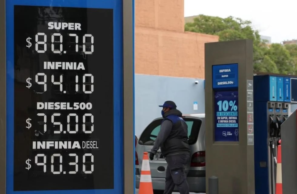 Este lunes, YPF registró un aumento de alrededor del 2% en sus combustibles en San Juan