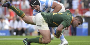 Los Pumas no pudieron ante Sudáfrica en Durban. / AFP