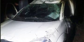 Los paranaenses iban a bordo de una Fiat Fiorino.