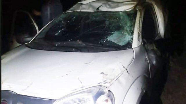 Los paranaenses iban a bordo de una Fiat Fiorino.