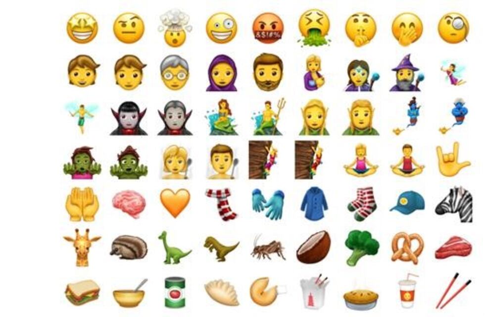Estos son los candidatos a emojis para 2018