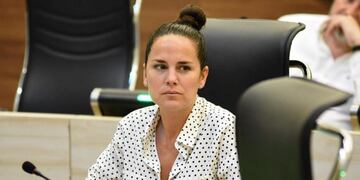 La concejal Ana Laura Martínez compartió un caso de abuso que sufrió de pequeña en plena sesión del Concejo Municipal de Rosario\u002E (Archivo)