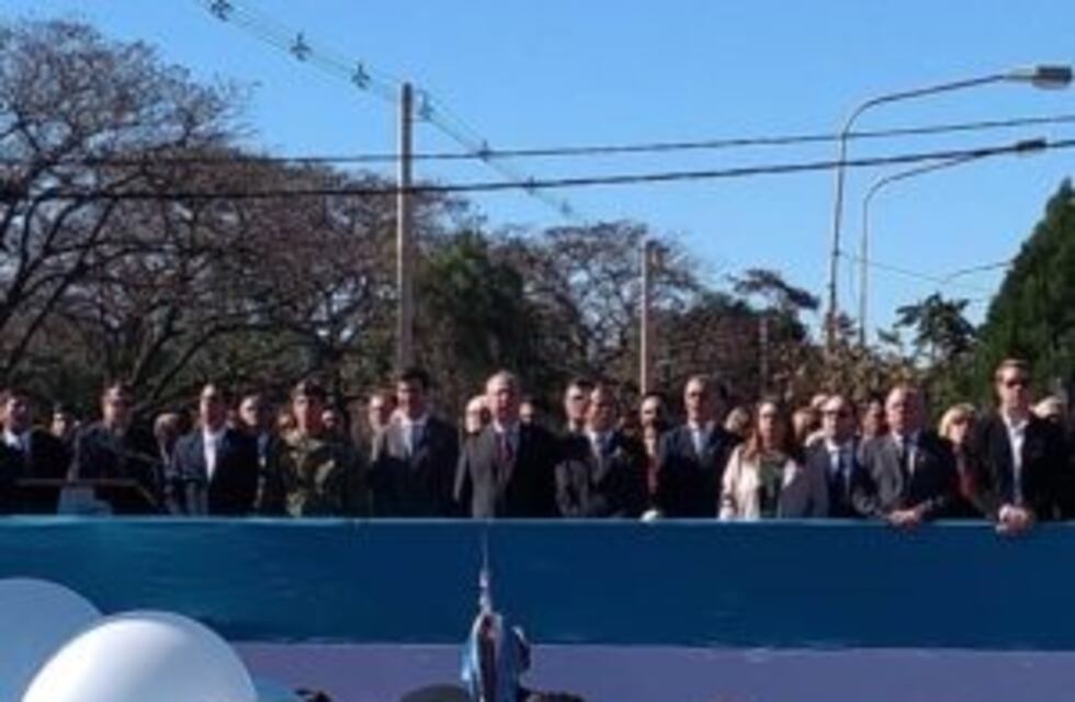 Urtubey en Candelaria acompañó a Passalacqua en el acto del Día de la Bandera