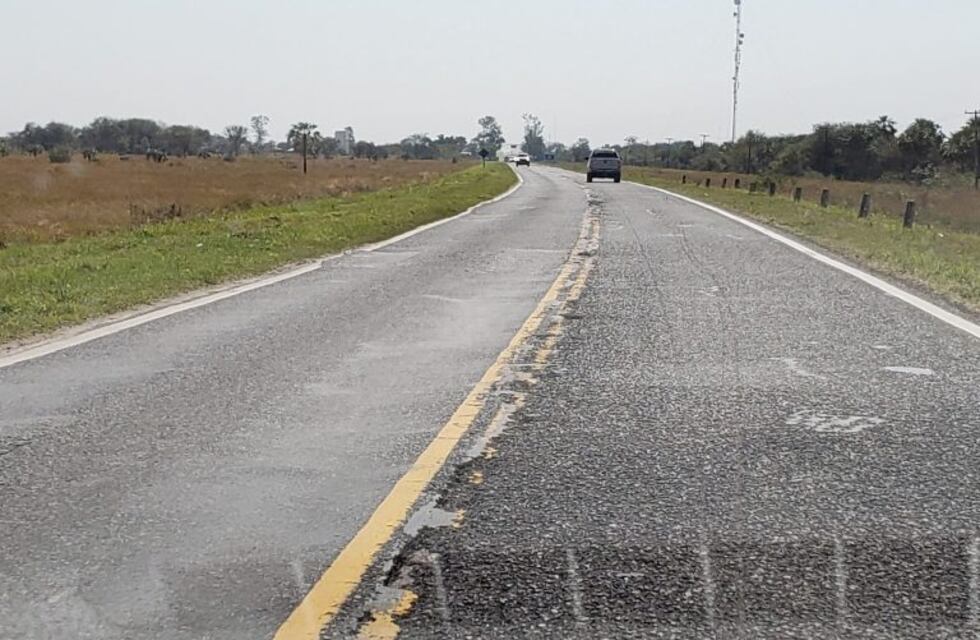 Clorinda: lamentable estado de la ruta nacional N° 11 en la frontera con Paraguay