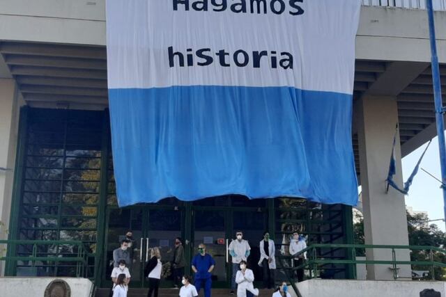 Protesta de médicos en Rafaela