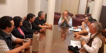 El intendente Tassano recibió a representantes de AOEM\u002E (Foto: El Litoral)