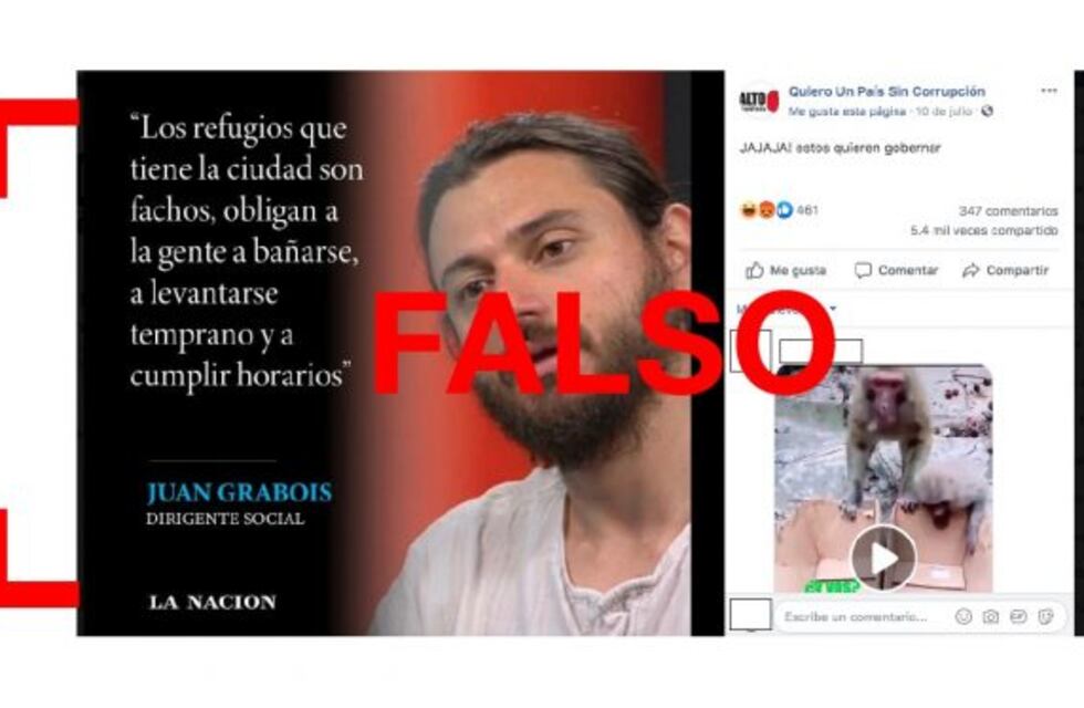 No, Grabois no dijo que los refugios para personas sin techo de la Ciudad sean fachos