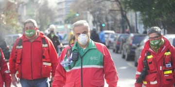 Bomberos de Villa Crespo\u002E (Clarín)