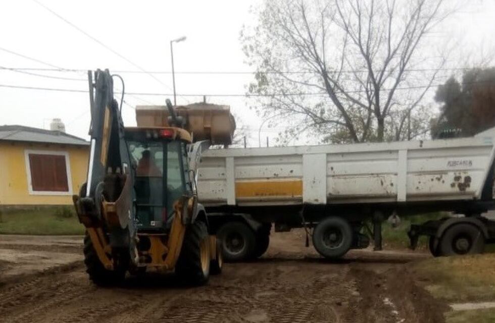 Iniciaron trabajos de pavimentación en calle Patagones