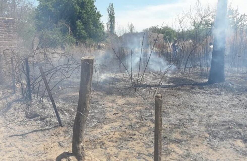 San Pedro: quiso hacer un asado y ocasionó un incendio por accidente