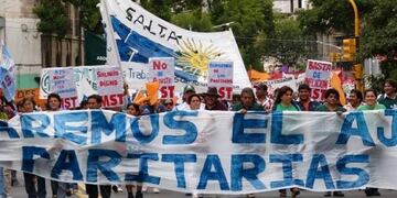 Paro docente en Salta\u002E (Web)