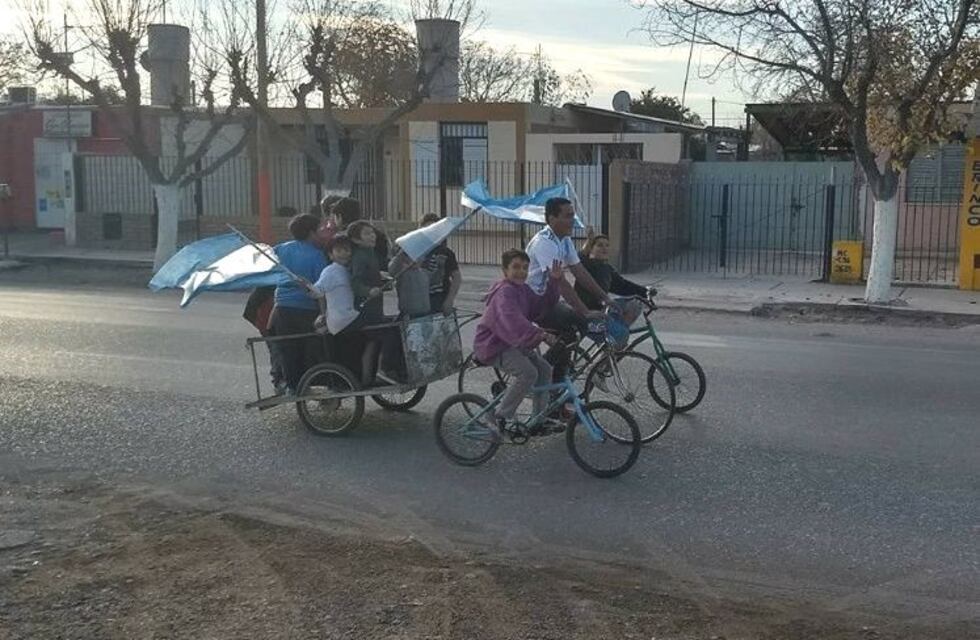 El emocionante festejo sanjuanino en el "Carrito de Messi"