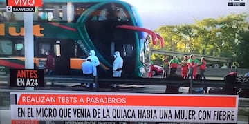 Un ómnibus de Jujuy llegó a CABA con extranjeros