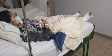 La mujer herida sigue internada en el hospital Samic\u002E
