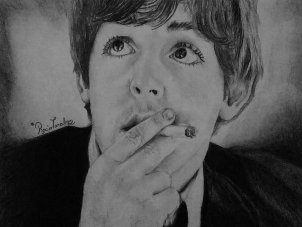 El retrato de Paul McCartney que hizo la rosarina.