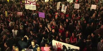 Protesta por pensiones discapacidad