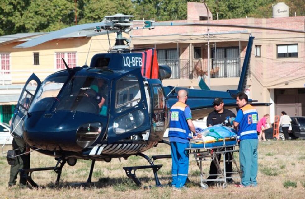 Trasladaron a Mendoza al joven que se prendió fuego por accidente