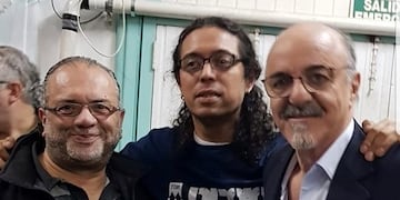 Roberto Gómez junto al ex ministro de trabajo Carlos Tomada