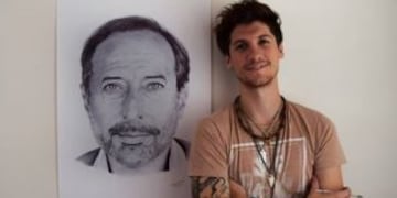 Franco Ganuza ya estu00e1 muy cerca de enviarle el retrato a Fracella.