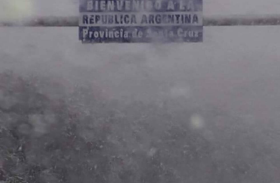 Río Turbio: nevó en plena época de verano