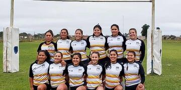 Plantel de San Cipriano de Formosa que comenzó a competir en el arranque del rugby femenino\u002E