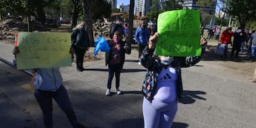 Protesta en el Parque Las Heras\u002E