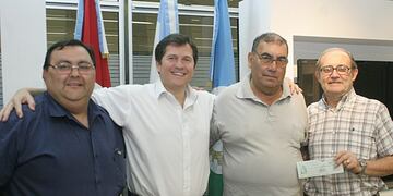 Martín Lucero fue recibido por el intendente Cravero