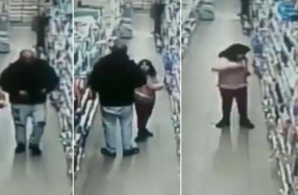 El video de un hombre que obligó a su hija a robar mercadería en un supermercado