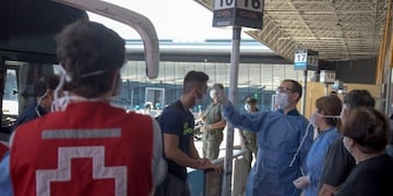 Terminal de Mendoza control coronavirus