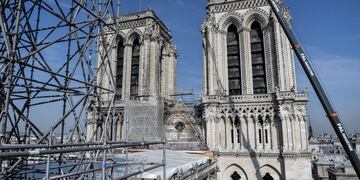 Así está por dentro Notre Dame, a tres meses del incendio\u002E (REUTERS)