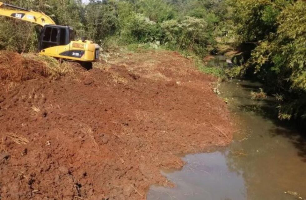 Obras de saneamiento del arroyo Mártires para evitar inundaciones