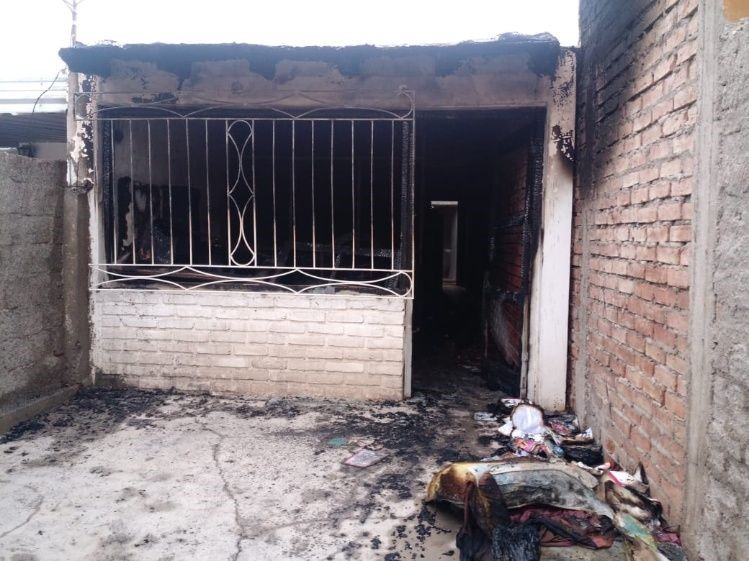 No le quedó nada a la familia afectada por el incendio\u002E
