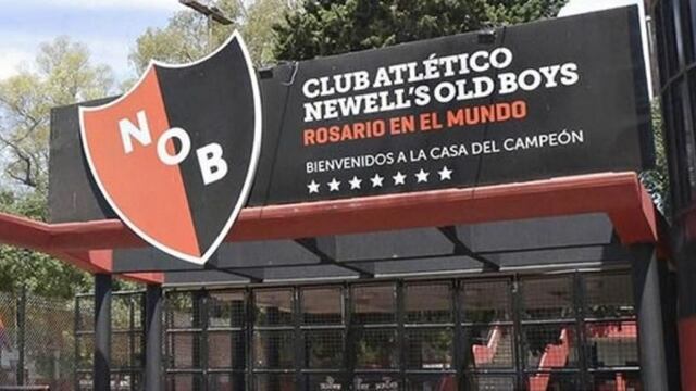 Acceso a la sede del club Newell's Old Boys de Rosario.