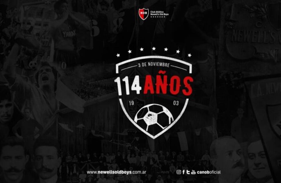 Maxi Rodríguez y los jugadores del actual plantel saludaron a Newell's por el aniversario